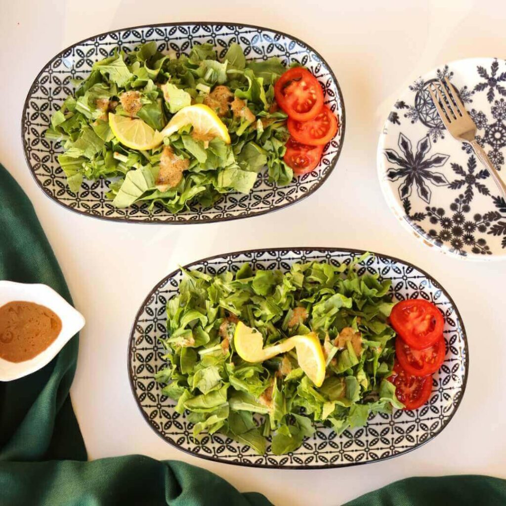Arugula salad w mustard and lemon recipe