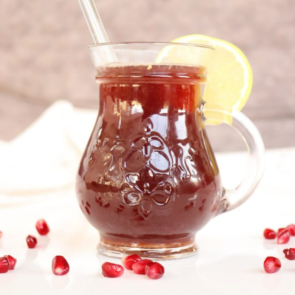 Lemon-pomegranate electrolyte drink recipe