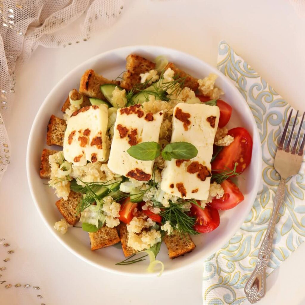 Lunch Halloumi _ Quinoa Salad