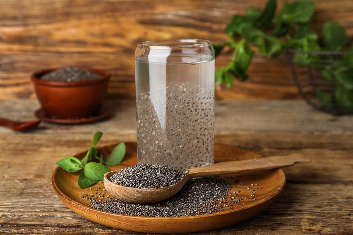 Chia seeds detox water for weight loss