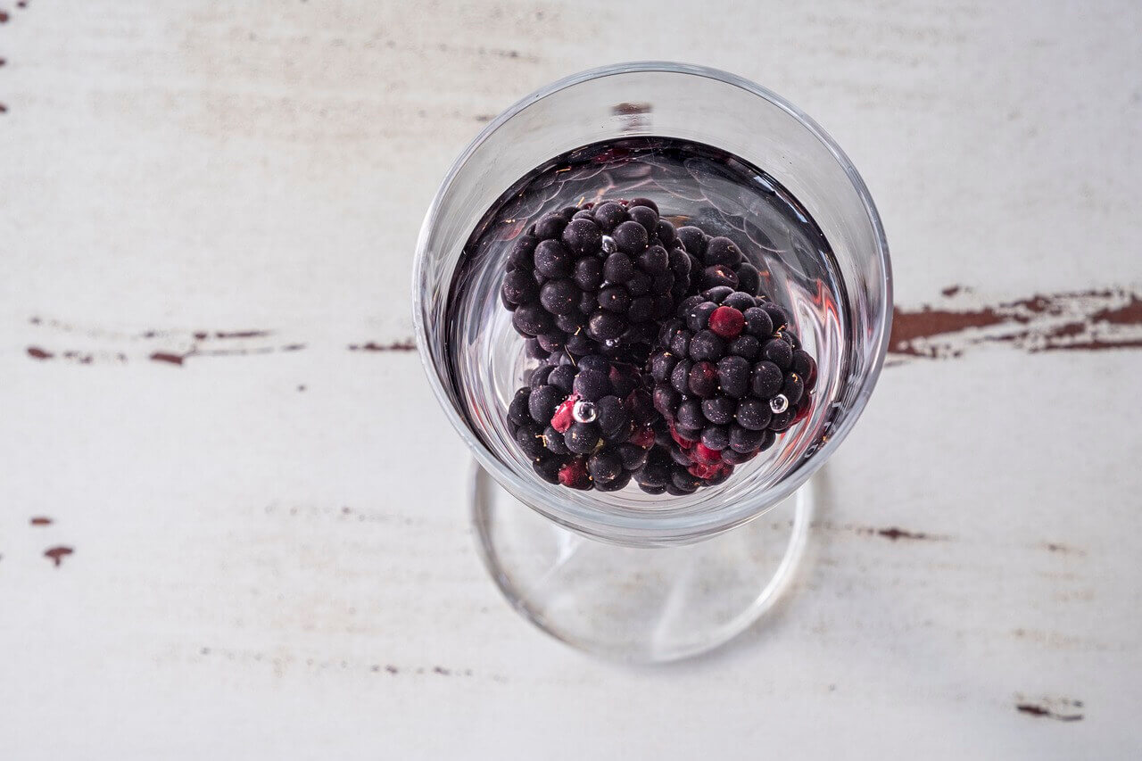 Blackberry Infused Water