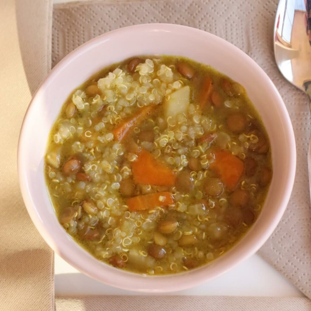 Vegan Green Lentil _ Quinoa Soup